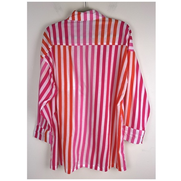 Beach Riot | Beachy Alexa Sunset Stripes Button Down Top | L / XL - Picture 7 of 13